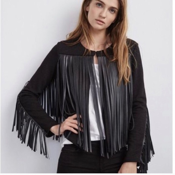 Velvet by Graham & Spencer Tiffany Fringe Jacket
